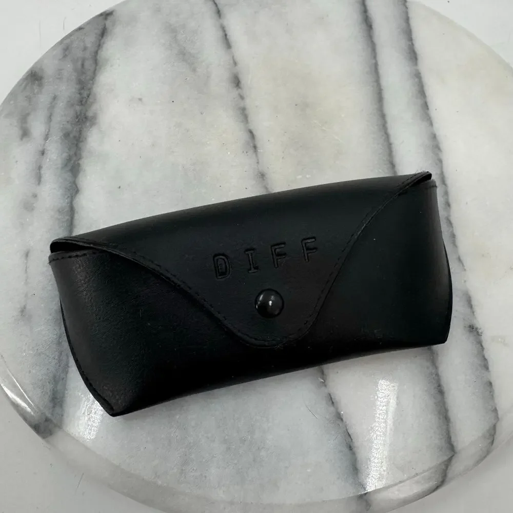 Diff black sunglasses case